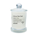 165gm Citrus Sea Salt Scented Soy Candle - Angel Lights Co