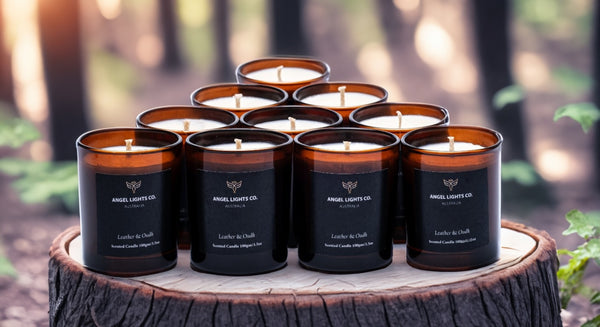 woody scented candles
