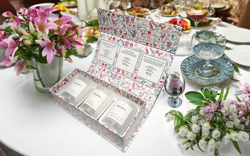 floral candle gift sets