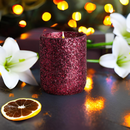 Glitter | Limited Edition Cosmos Blood Orange Scented Soy Candle - Angel Lights Co