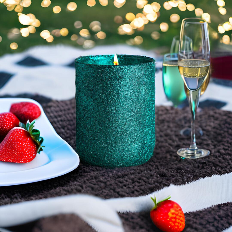 Starlight Champagne & Strawberries Scented Soy Candle |  Limited Edition