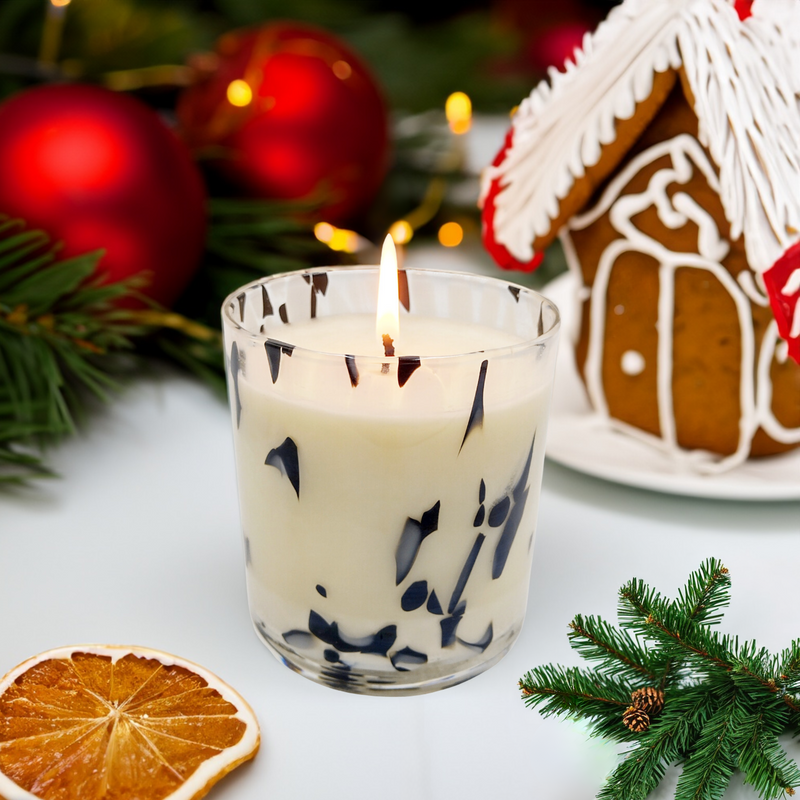Gingerbread christmas candle