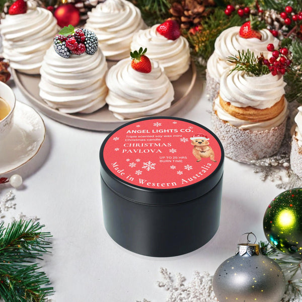 Christmas Mini Candle - Christmas Pavlova - Angel Lights Co