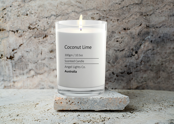 Coconut & Lime scented Soy Candle