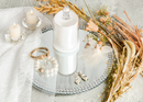 270gm Cloche Wedding candle 