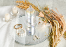 270gm white  Cloche Wedding candle 